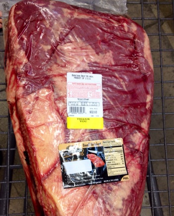 Of all places, Smart & Final stocks whole briskets regularly. They're cheap as heck too.