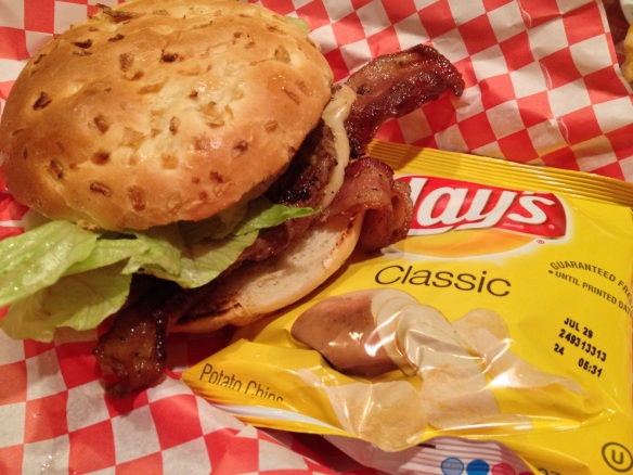 The bacon in this picture alone speaks for how good the burger is.
