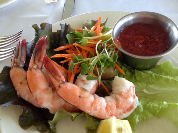 Well, hello little shrimp. Join me for lunch?