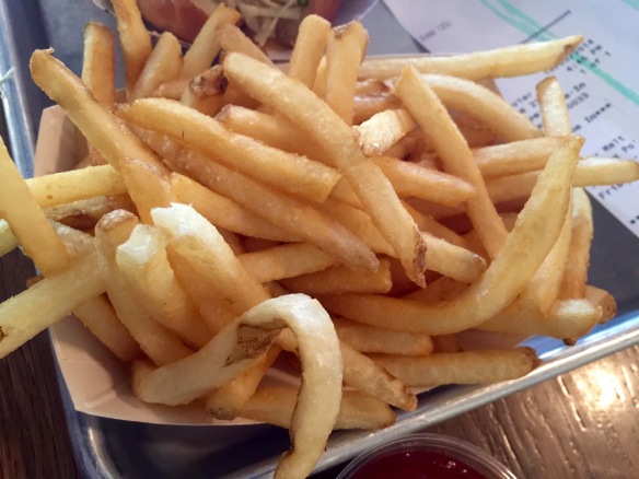 Perfectly crispy but otherwise uninspiring fries. Then again, what else do you really need?